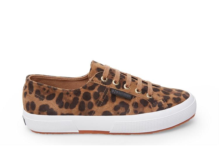 Superga 2750-Fankidsuew Leopard - Womens Superga Lace Up Shoes